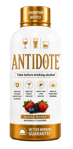 12-Pack 2 oz Antidote pre-alcohol and Liver Supplement shot - Champion Biotics