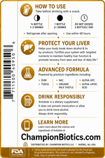 12-Pack 2 oz Antidote pre-alcohol and Liver Supplement shot - Champion Biotics