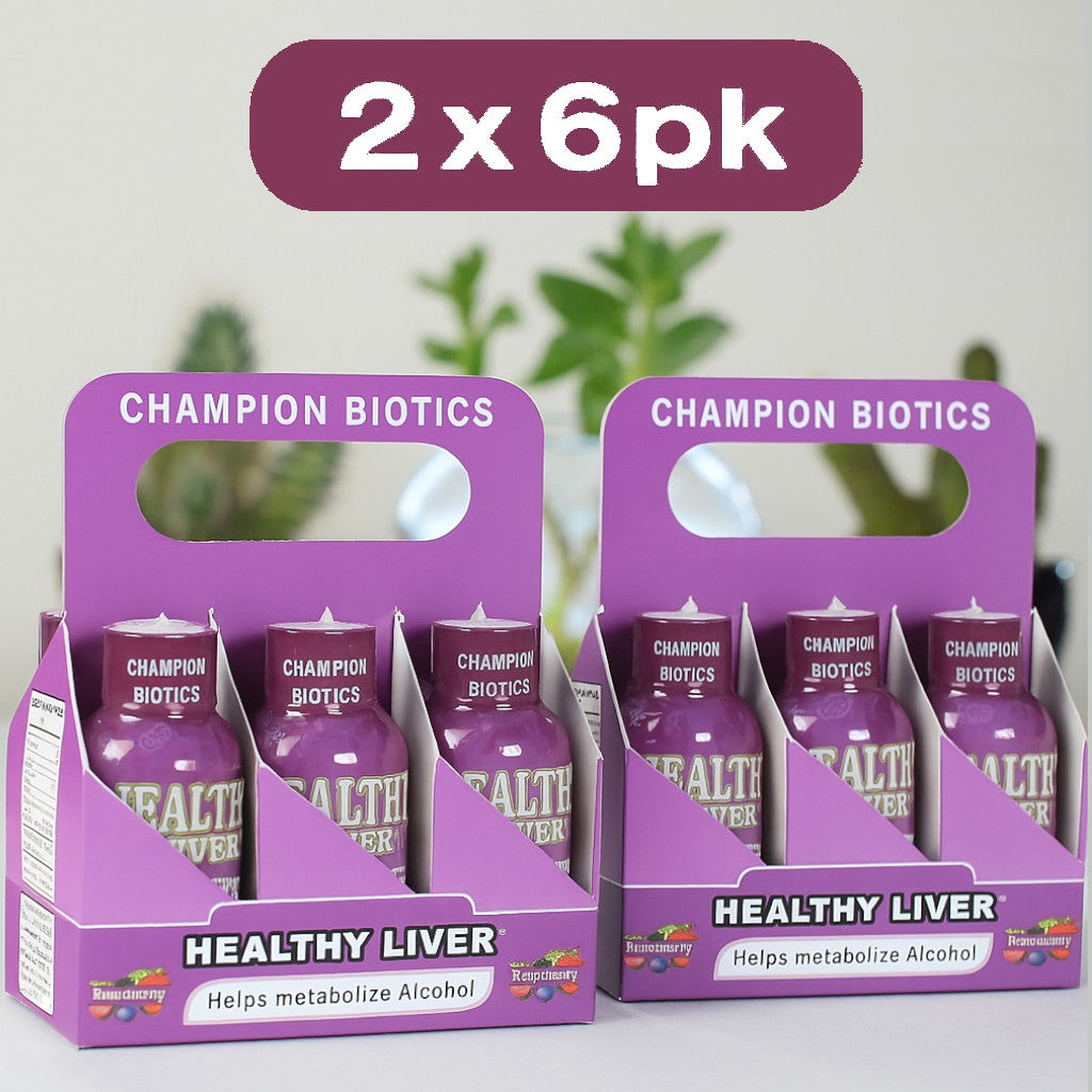 2pcs 6 Pack Healthy Liver 2oz probiotic shot