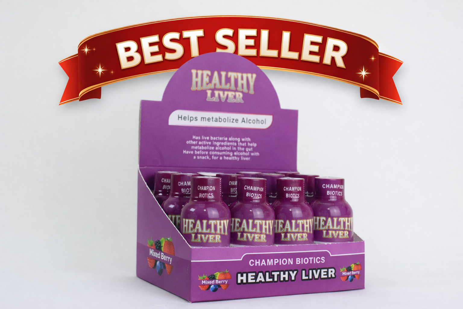 12 pack Healthy Liver 2oz probiotic shot