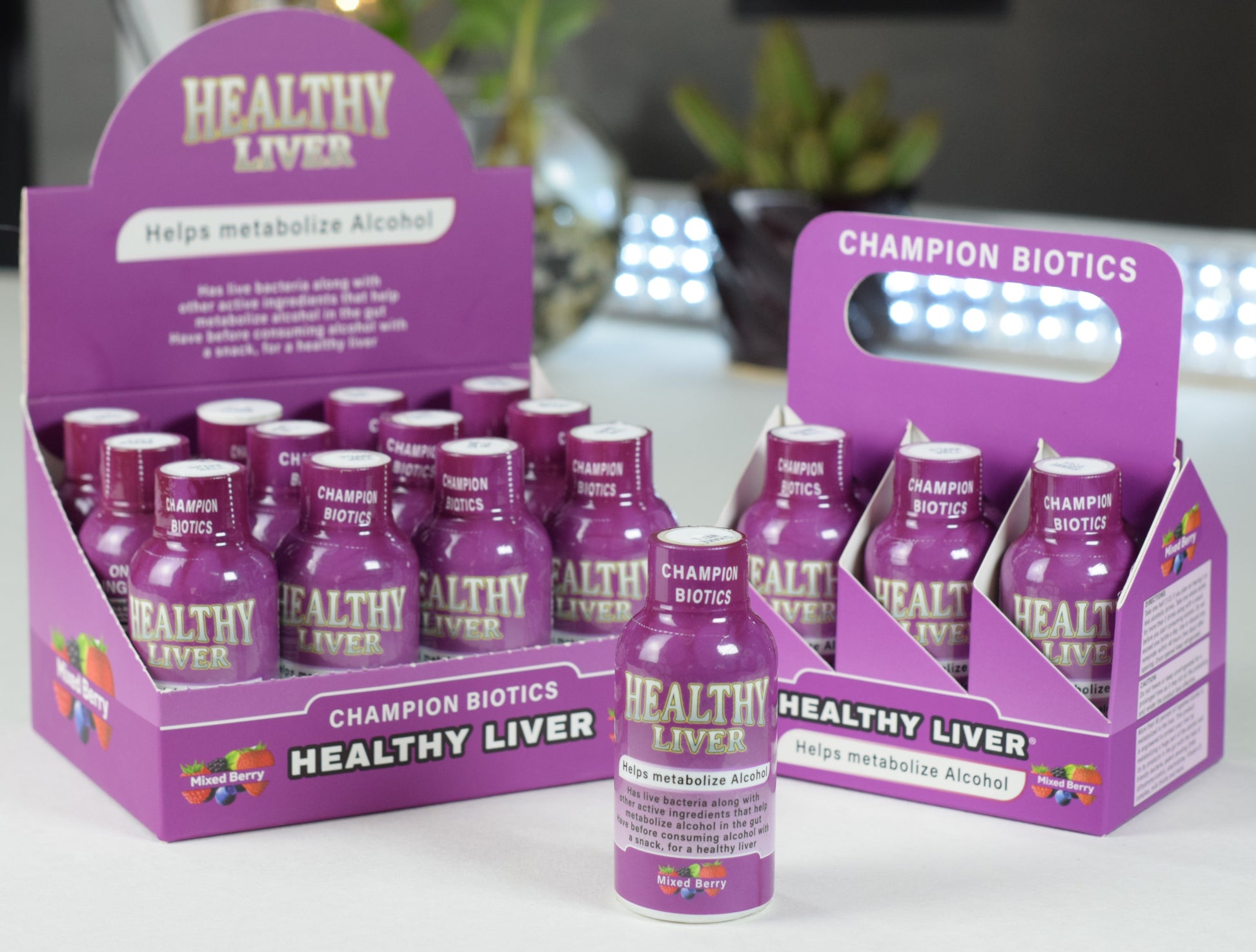 2pcs 6 Pack Healthy Liver 2oz probiotic shot