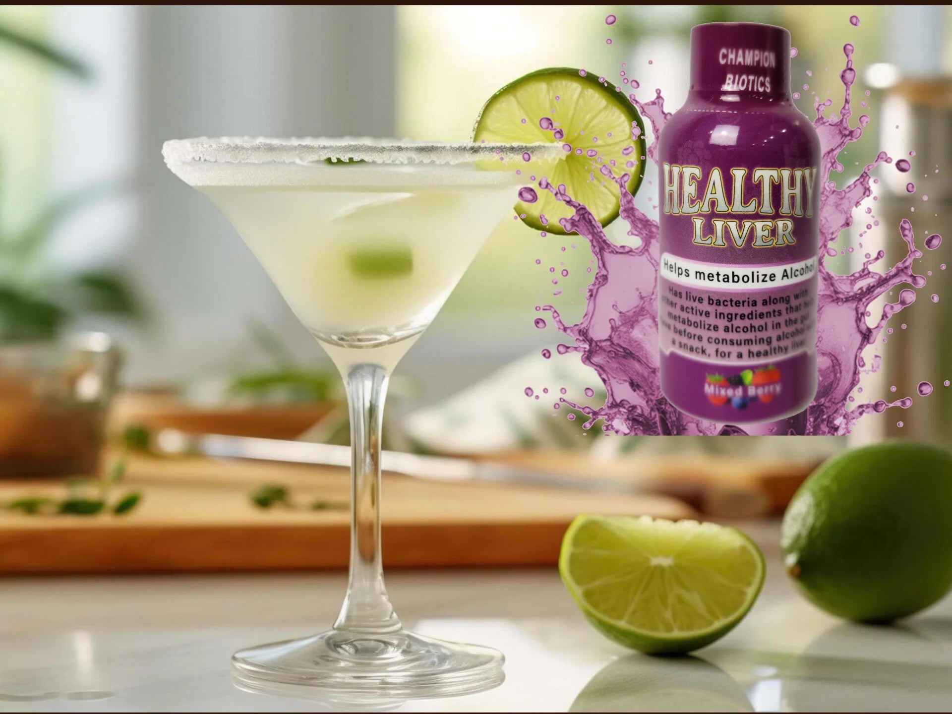 2pcs 6 Pack Healthy Liver 2oz probiotic shot